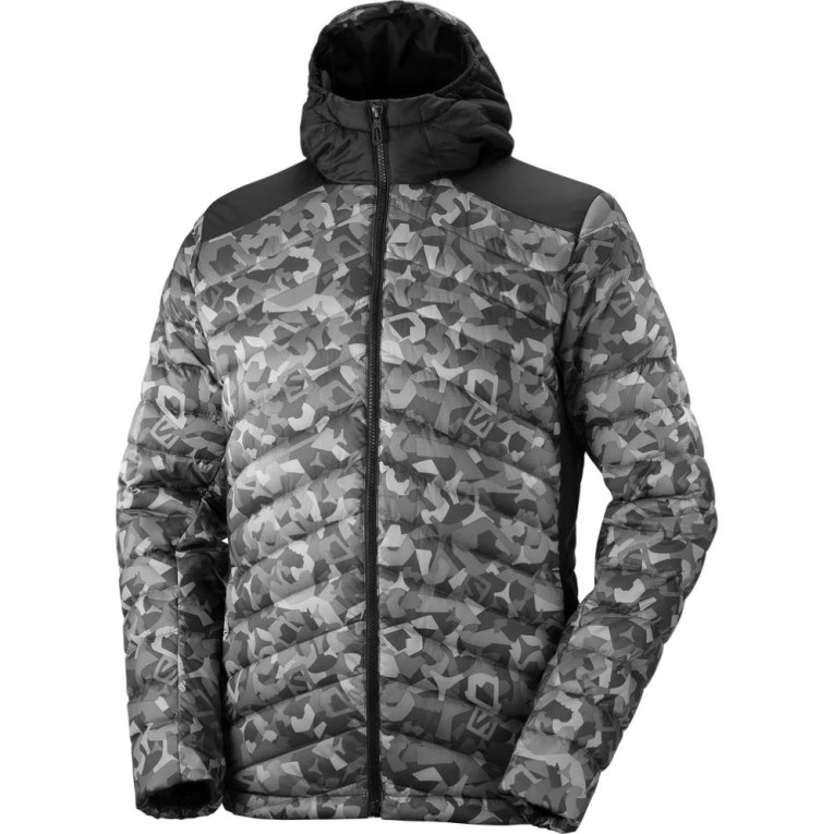 Camo Salomon Essential Xwarm Down Men's Insulated Jackets | IE HG2831